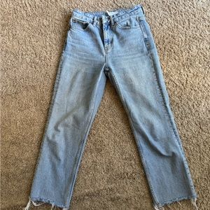 Topshop Cropped Straight Jean